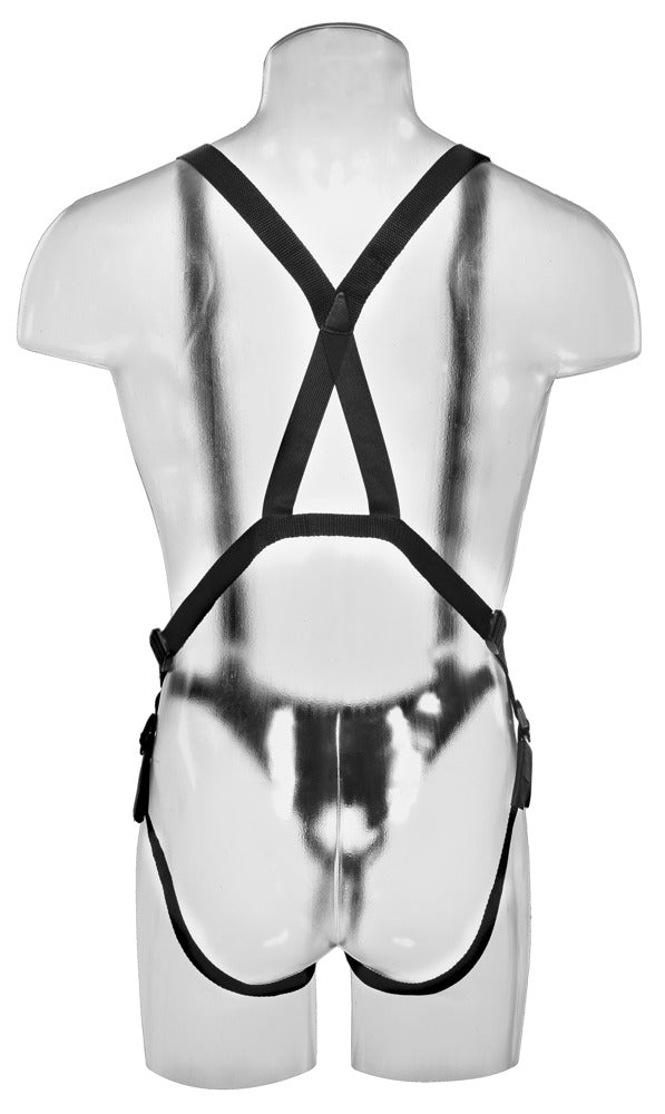 King Cock Strap-on jarretel set met holle dildo - Huidskleur - King Cock - SKU: 5316340000