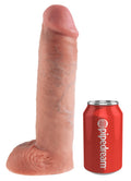 King Cock Strap-on jarretel set met holle dildo - Huidskleur