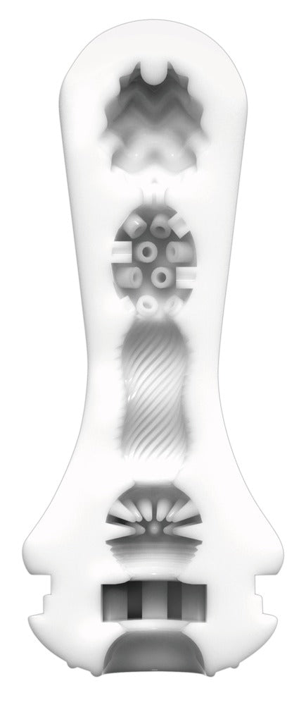 TENGA Masturbator met vacuüm en stimulerende textuur - Wit - TENGA - SKU: 5318980000