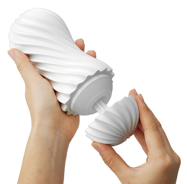 TENGA Masturbator met vacuüm en stimulerende textuur - Wit - TENGA - SKU: 5318980000