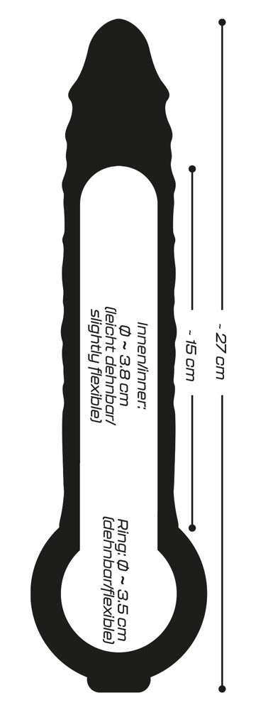 Crystal Penis sleeve - Transparant