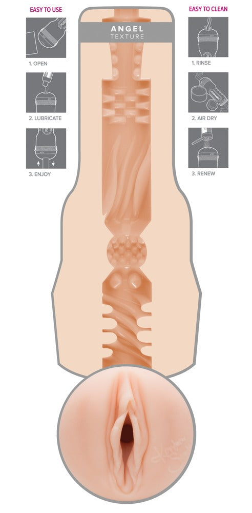 Fleshlight Masturbator realistisch met handtekening - Huidskleur