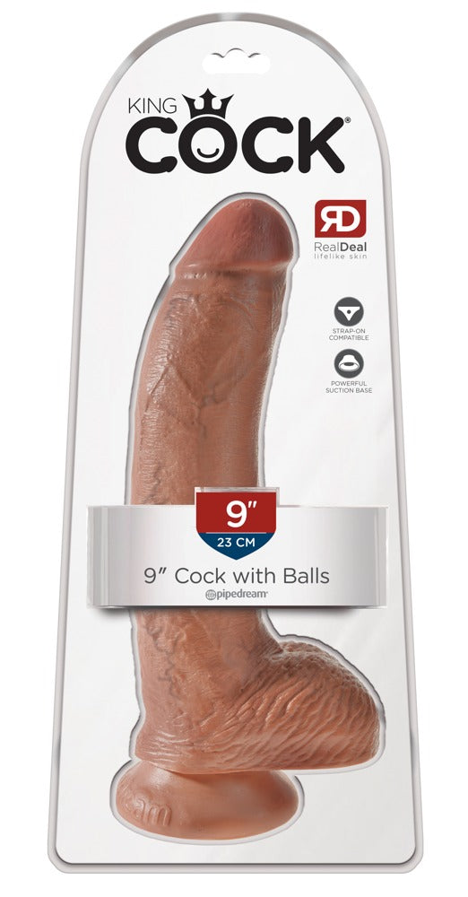 King Cock Dildo realistisch met gebogen vorm - Licht