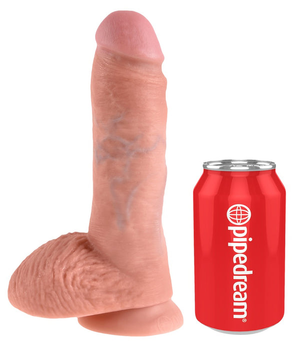 King Cock Dildo realistisch met grote ballen - Huidskleur - King Cock - SKU: 5327540000