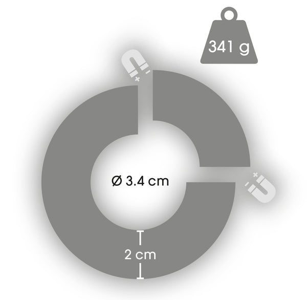fetish Collection magnetische ballstretcher - Zilver - fetish Collection - SKU: 5327700000