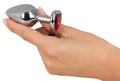 You2Toys Analplug kegelvormig met edelsteen - Zilver