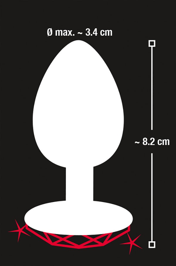 You2Toys Diamond plug aluminium - Zilver - You2Toys - SKU: 5327890000