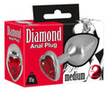 You2Toys Analplug kegelvormig met edelsteen - Zilver