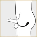 Black Velvets Cock ring - Zwart