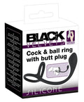 Black Velvets Cock & ball ring - Zwart