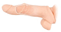 Nature Skin Penis sleeve met uitbreiding en eikel - Huidskleur