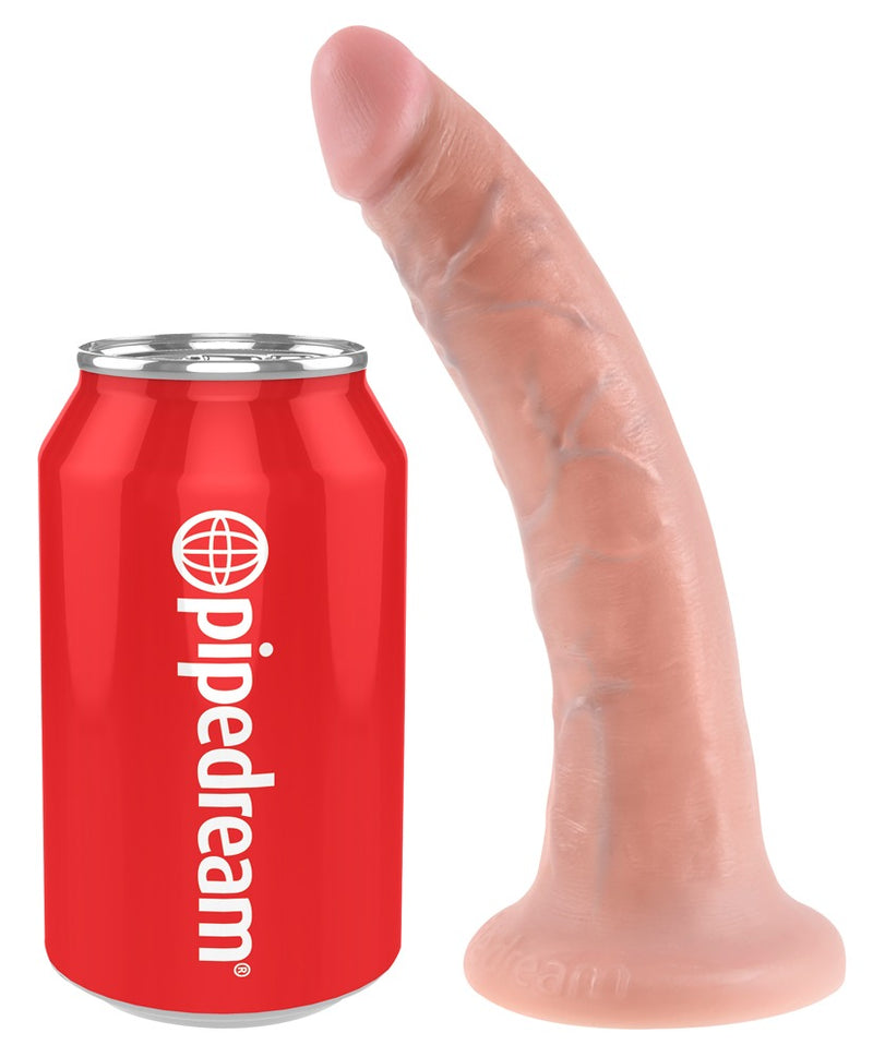 King Cock Realistic dildo met zuignap en levensechte details - Licht