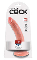 King Cock Realistic dildo met zuignap en levensechte details - Licht