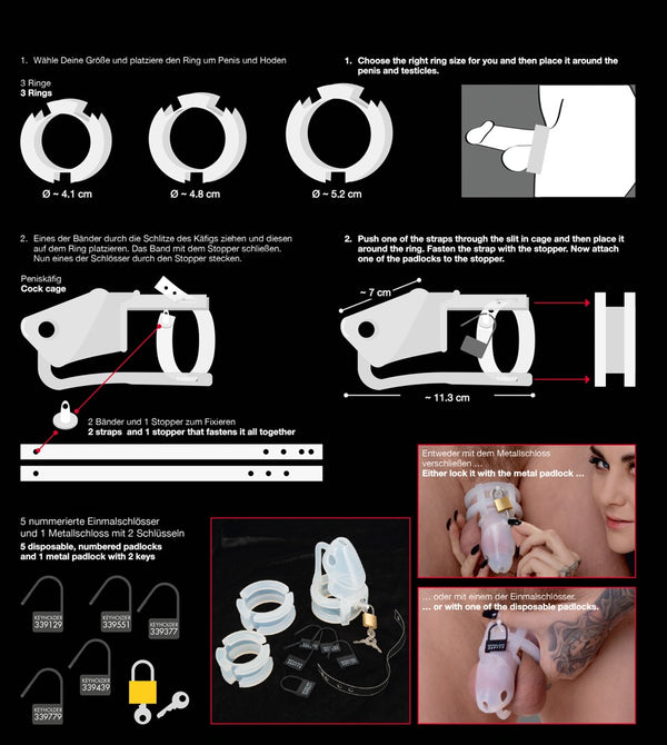 You2Toys haan kooi met 3 ringen - Transparant - You2Toys - SKU: 5331140000