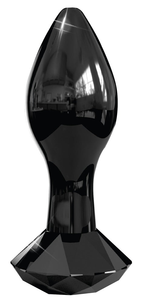 Icicles Nee. 78 kegelvormige butt plug - Zwart - Icicles - SKU: 5331900000