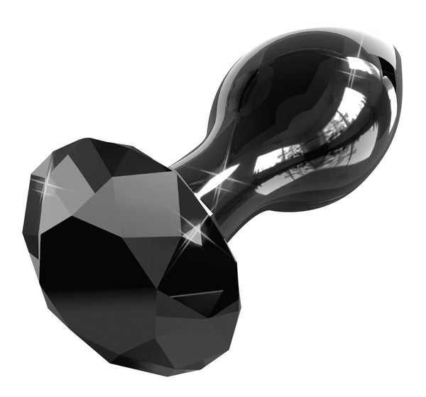 Icicles Nee. 78 kegelvormige butt plug - Zwart - Icicles - SKU: 5331900000