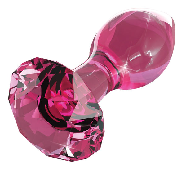 Icicles Butt plug kegelvormig met glasstop - Roze - Icicles - SKU: 5332030000