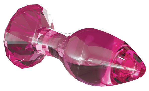 Icicles Butt plug kegelvormig met glasstop - Roze - Icicles - SKU: 5332030000