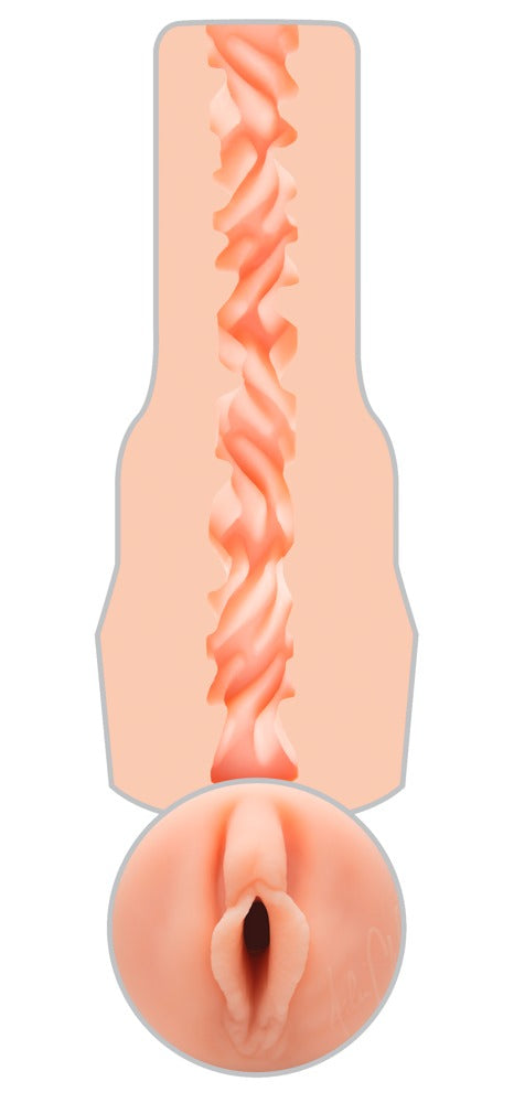 Fleshlight Vaginale masturbator met gegroefde tunnel - Licht - Fleshlight - SKU: 5332460000