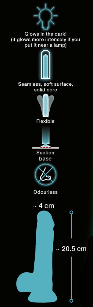 You2Toys Glow in the Dark dildo - Transparant - You2Toys - SKU: 5333510000