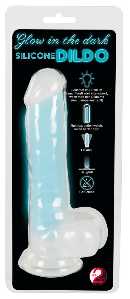 You2Toys Glow in the Dark dildo - Transparant - You2Toys - SKU: 5333510000