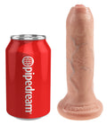 King Cock Dildo realistisch met bewegende voorhuid - Huidskleur
