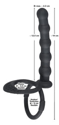 Black Velvets Cock ring - Zwart