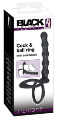 Black Velvets Cock ring - Zwart