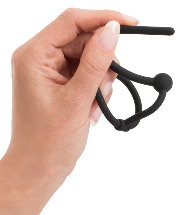 Penisplug Piss Play ring - Zwart - Penisplug - SKU: 5335990000