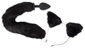Bad Kitty Analplug met kattenstaart en oorband - Zwart