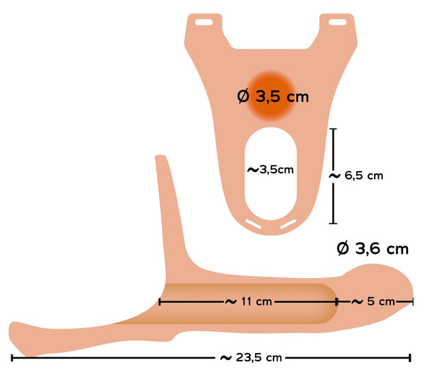 You2Toys verlengt penis met 5 cm - Huidskleur Licht - You2Toys - SKU: 5339040000