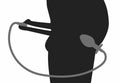 Penisplug Piss to ass plug - Zilver