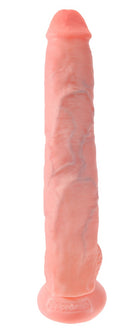 King Cock Dildo realistisch met eikel en testikels - Huidskleur