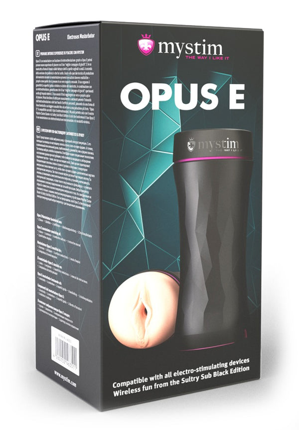Mystim vagina masturbator E-stim - Zwart - Mystim - SKU: 5346090000