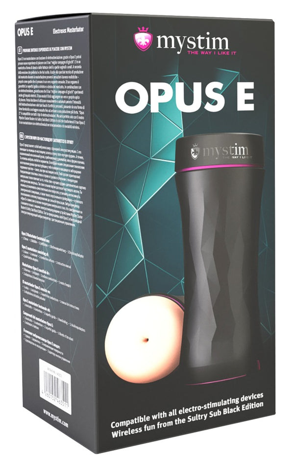 Mystim Opus E Anus masturbator - Zwart - Mystim - SKU: 5346170000