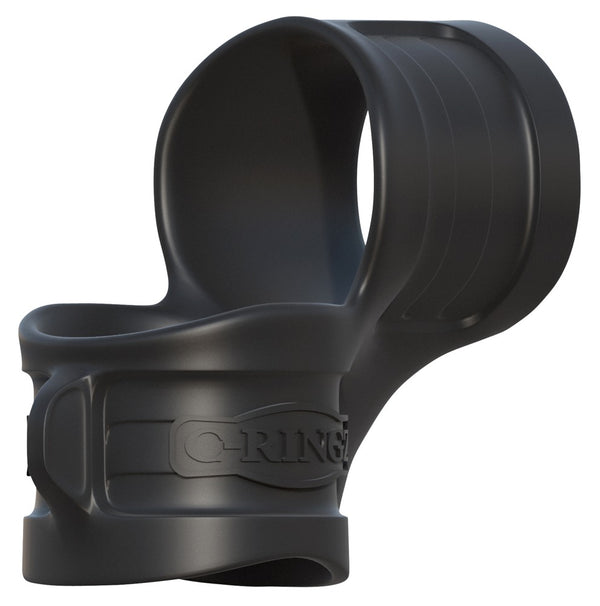 Fantasy C-Ringz cock ring met ballstretcher - Zwart - Fantasy C-Ringz - SKU: 5347300000