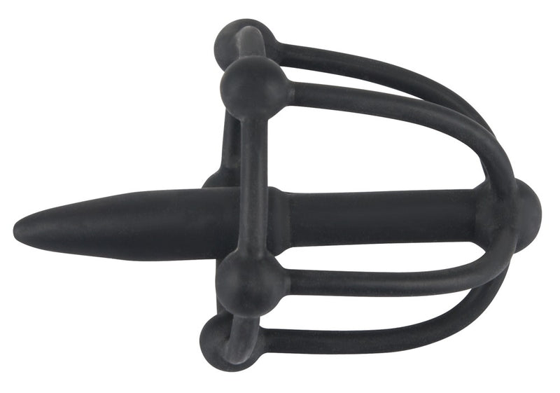 Penisplug Met glanskooi - Zwart