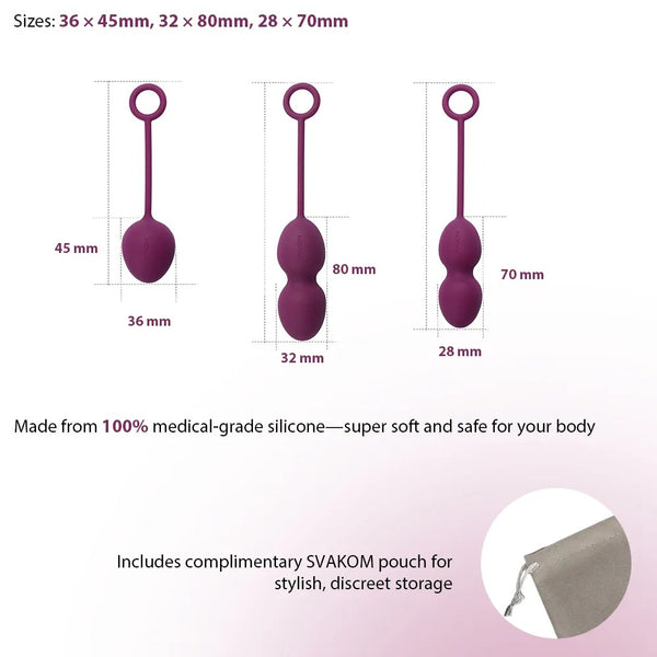 SVAKOM liefdesballen met roterend gewicht - Roze - SVAKOM - SKU: 5356990000
