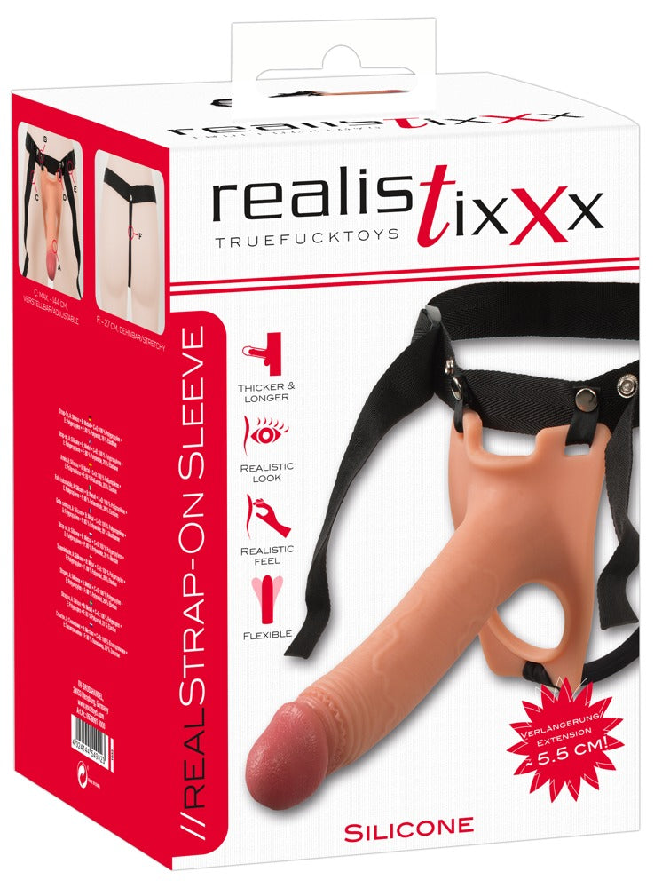 Realistixxx Strap-on sleeve - Huidskleur Licht