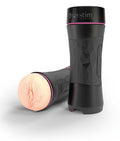 Mystim Masturbator met huidkleurige sleeve - Zwart