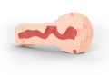 Mystim Masturbator met huidkleurige sleeve - Zwart
