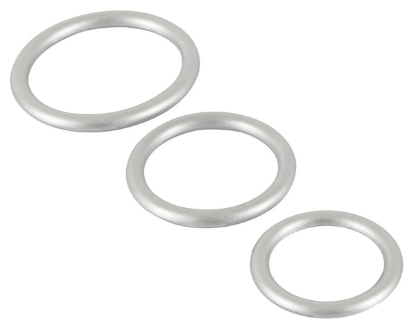 You2Toys cockringset met 3 maten - Zilver - You2Toys - SKU: 5372170000