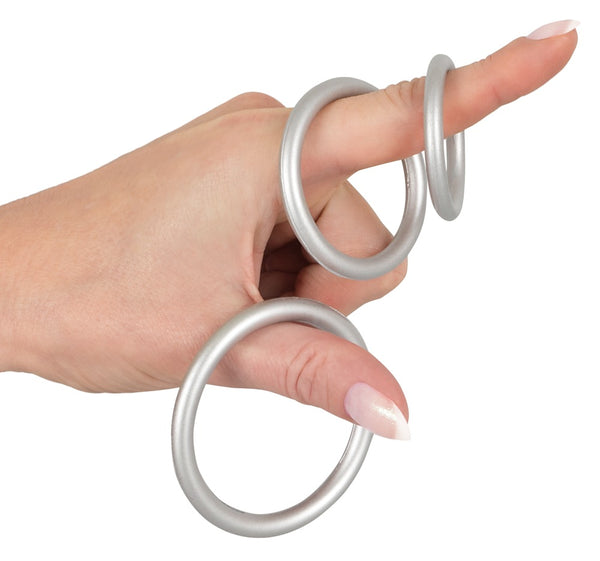 You2Toys cockringset met 3 maten - Zilver - You2Toys - SKU: 5372170000
