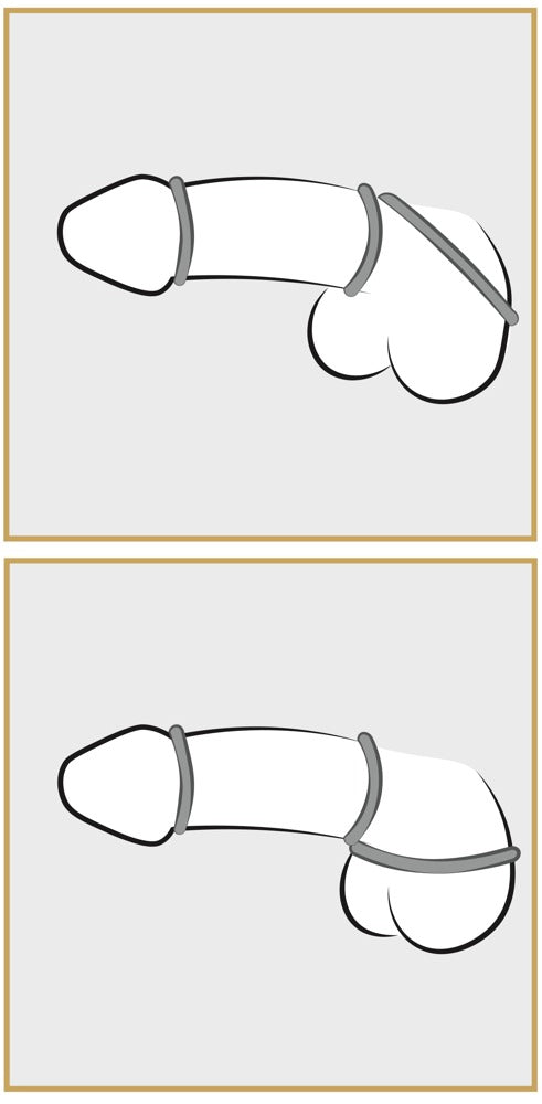 You2Toys Cockring set met 3 maten - Zilver