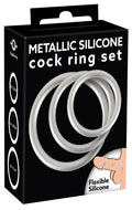 You2Toys Cock ring set - Zilver