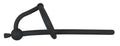 Penisplug holle ring met stop - Zwart