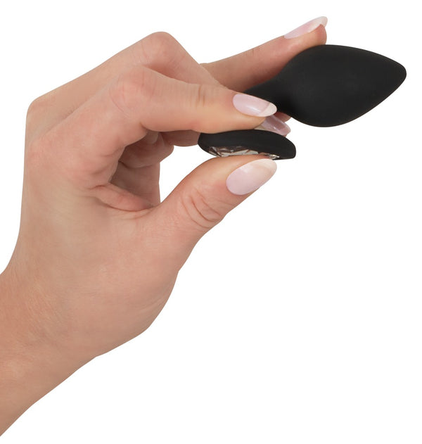 You2Toys hartvormige butt plug - Zwart - You2Toys - SKU: 5375940000