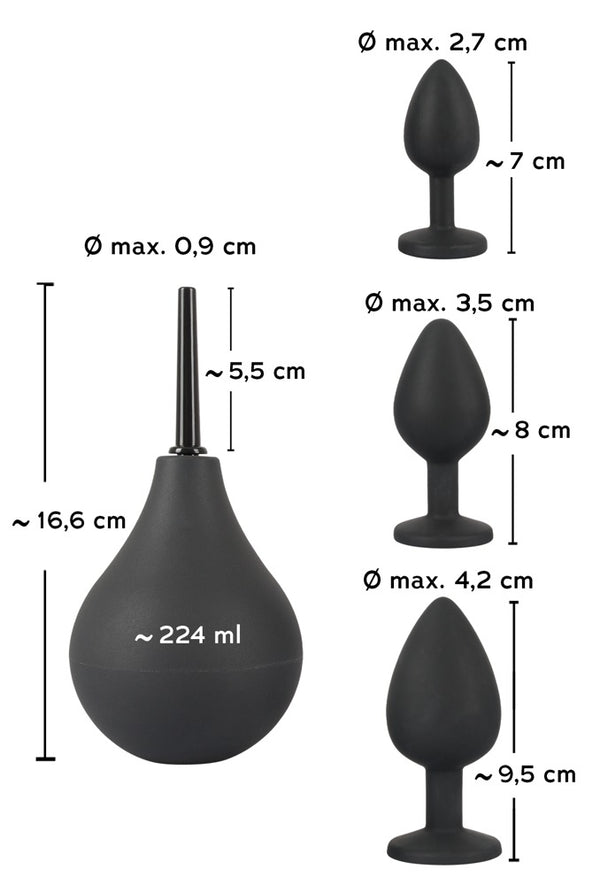 Black Velvets anaal kit trio - Zwart - Black Velvets - SKU: 5378530000