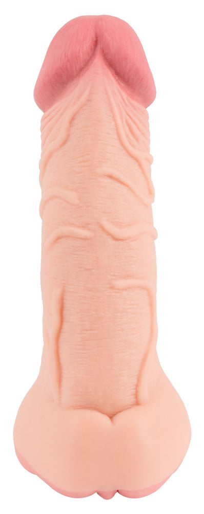 Nature Skin Masturbator 2-in-1 met aderen - Huidskleur - Nature Skin - SKU: 5379850000