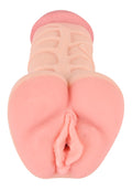 Nature Skin Masturbator 2-in-1 met aderen - Huidskleur